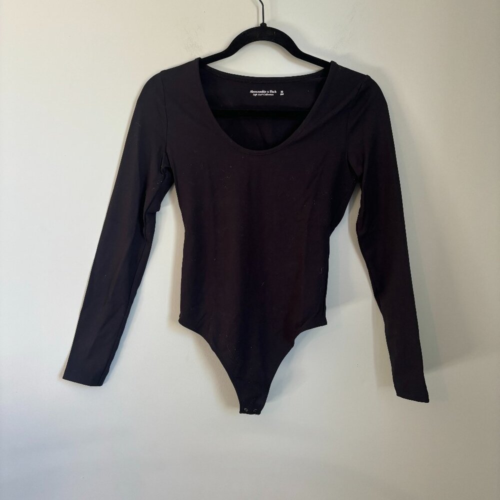 Abercrombie Long Sleeve Black Bodysuit